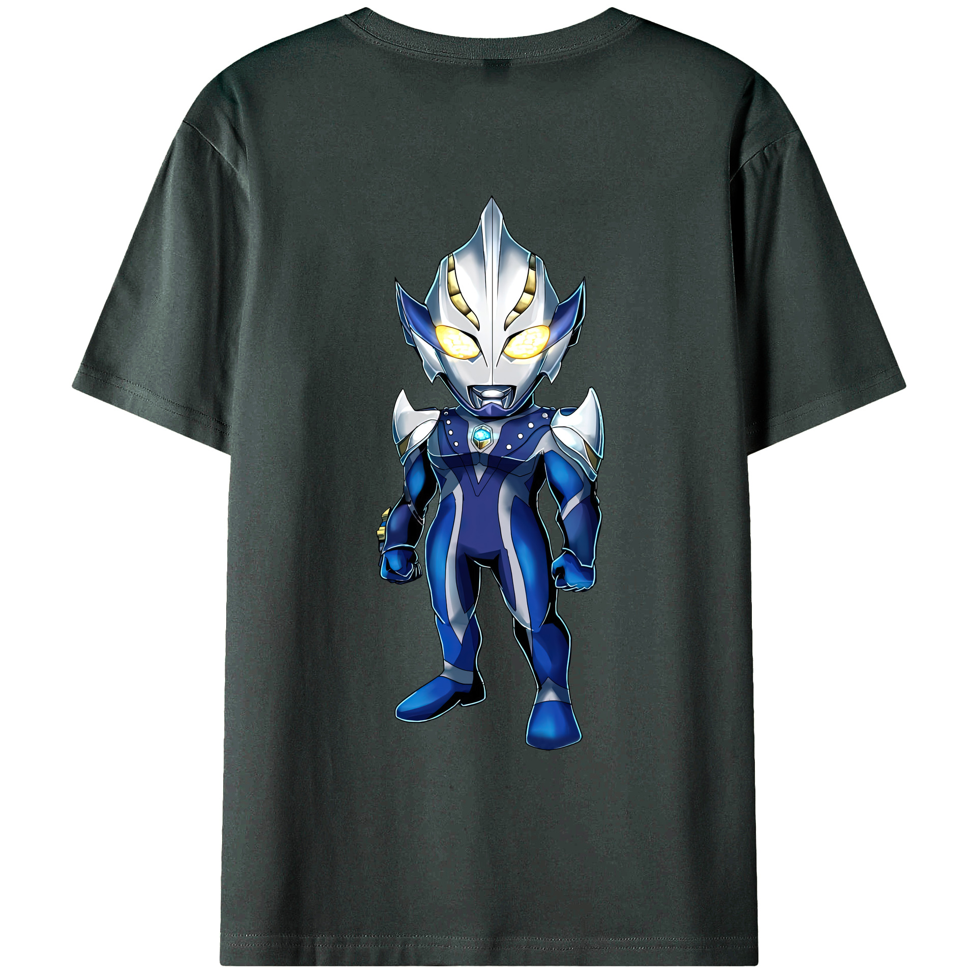 （画像用） ウルトラマン Ultraman 綿100％ メンズ半袖Tシャツ（バックプリント） 通気性